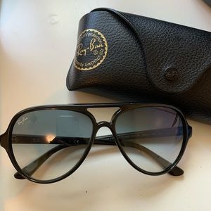 Raybans ray ban cats 5000 black and blue